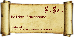 Halász Zsuzsanna névjegykártya